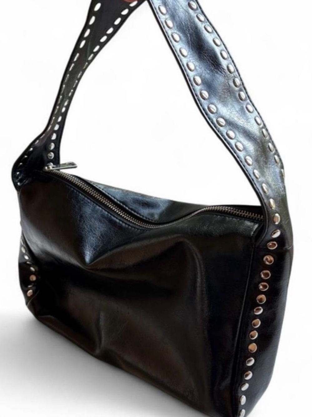 Urban Outfitters Black Studded Shoulder Bag - Picture 2 of 10